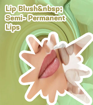 Lip blush tattooing